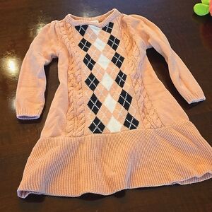 Gymboree argyle dress pink